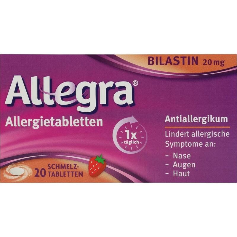 ALLEGRA Allergietabletten 20 mg Schmelztabletten