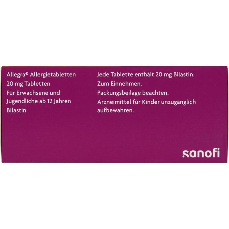 ALLEGRA Allergietabletten 20 mg Tabletten