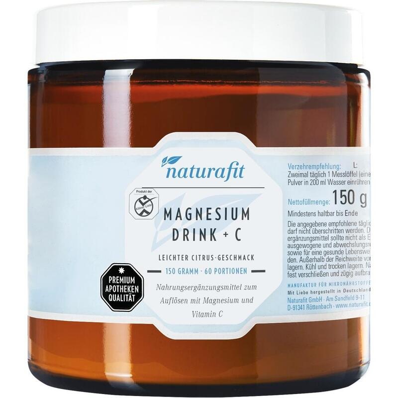 NATURAFIT Magnesium Drink+C Citrus Pulver