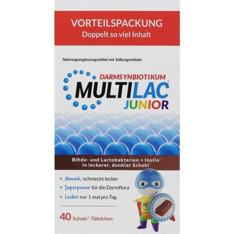 MULTILAC Darmsynbiotikum Junior Täfelchen