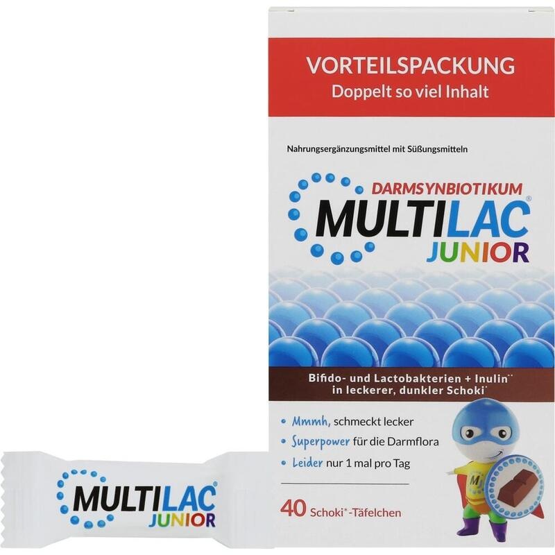MULTILAC Darmsynbiotikum Junior Täfelchen