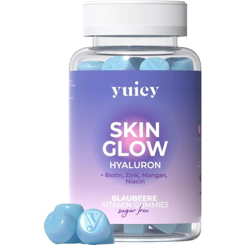 YUICY Skin Glow Hyaluron Blaubeere Vit.Gummies zf