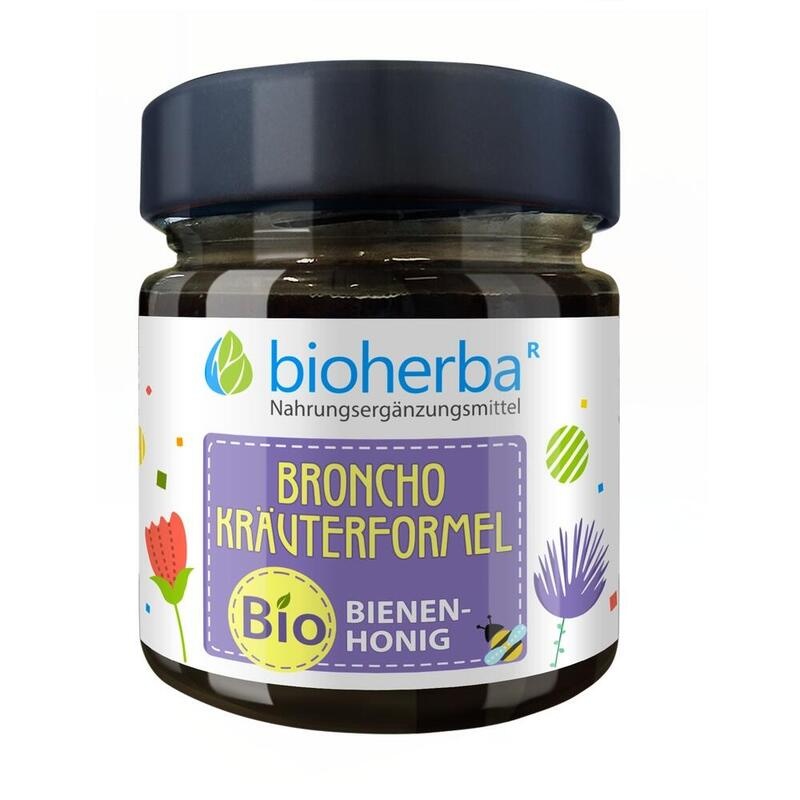 BRONCHO KRÄUTERFORMEL Bio Bienenhonig Mischung
