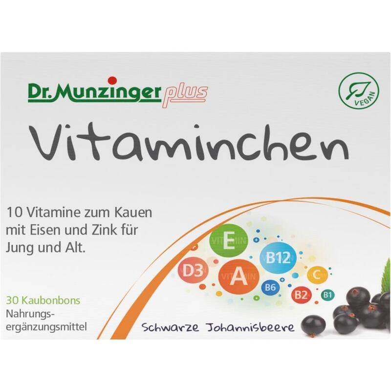 DR.MUNZINGER Vitaminchen Johannisbeere Kaubonbons