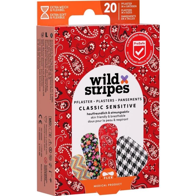 WILD STRIPES Pflaster Classic sensitiv Fashion INT