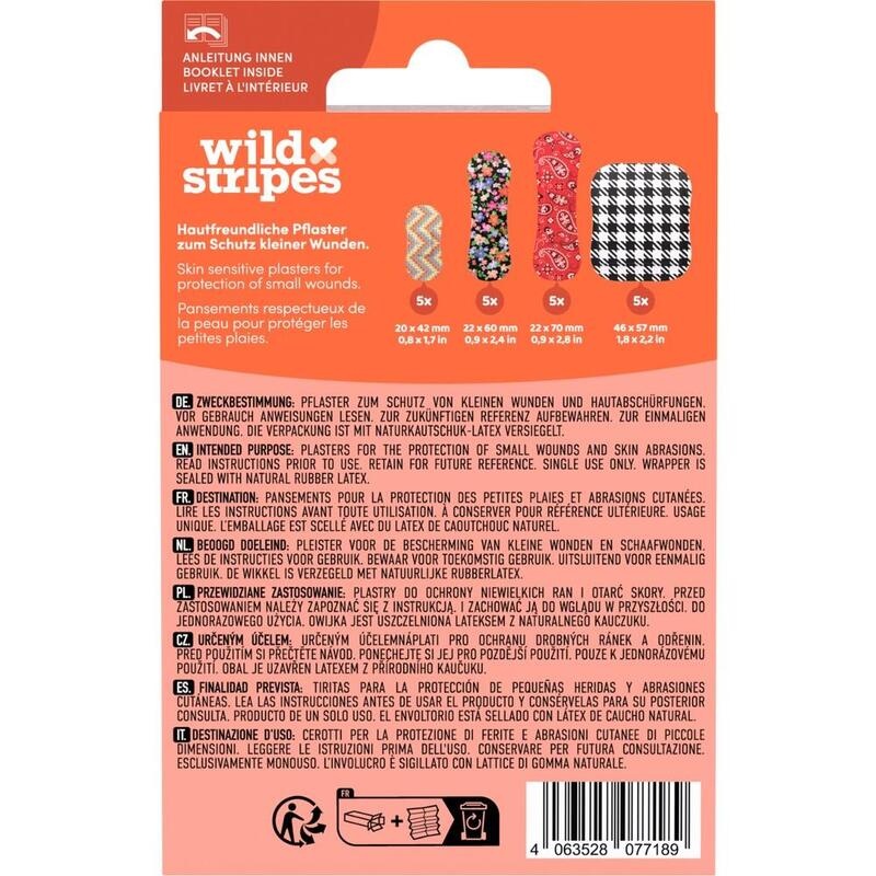 WILD STRIPES Pflaster Classic sensitiv Fashion INT