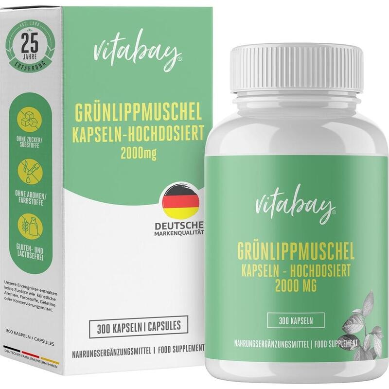 GRÜNLIPPMUSCHEL 2000 mg hochdosiert Kapseln