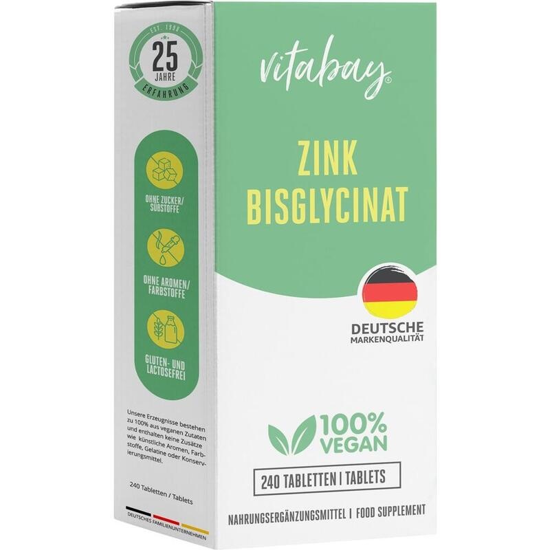 ZINK BISGLYCINAT 25 mg hochdosiert Tabletten