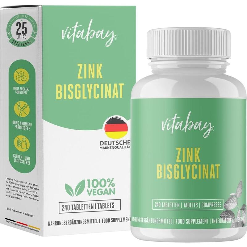 ZINK BISGLYCINAT 25 mg hochdosiert Tabletten
