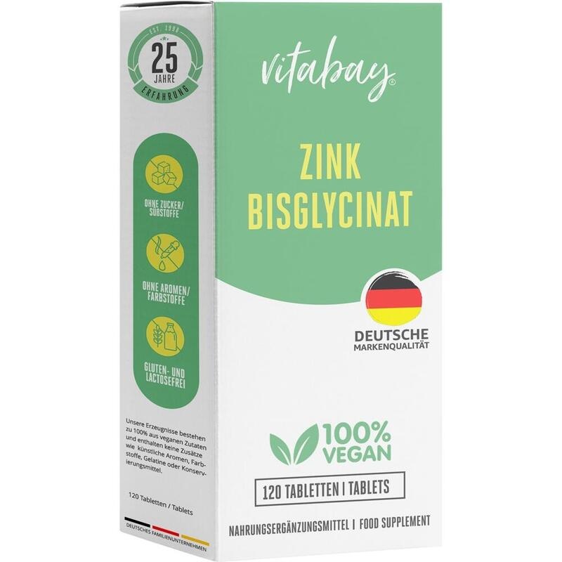 ZINK BISGLYCINAT 25 mg hochdosiert Tabletten