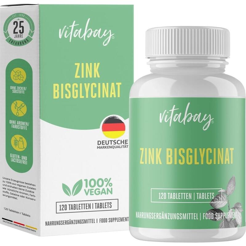 ZINK BISGLYCINAT 25 mg hochdosiert Tabletten