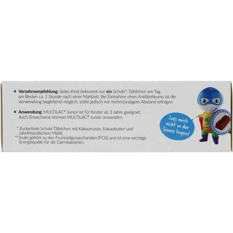 MULTILAC Darmsynbiotikum Junior Täfelchen