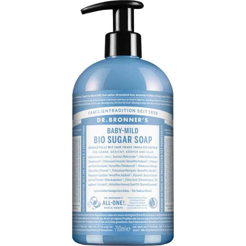 DR.BRONNERS BIO SUGAR SOAP flüss.Baby-Mild o.Duft