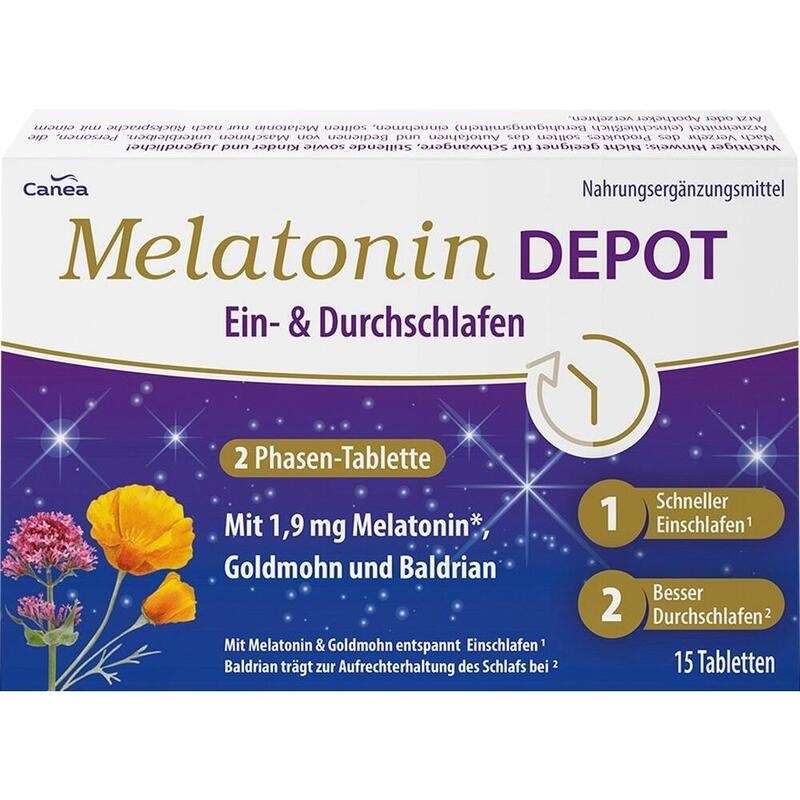 MELATONIN DEPOT Ein- & Durchschlaf-Tabletten