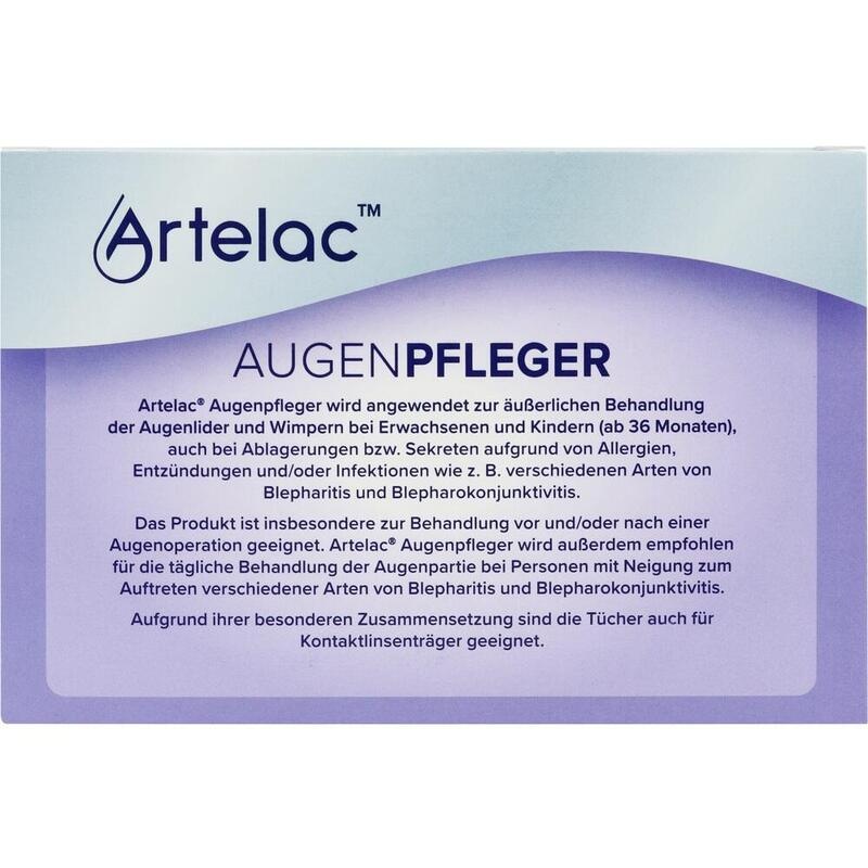 ARTELAC Augenpfleger Lidreinigungstücher