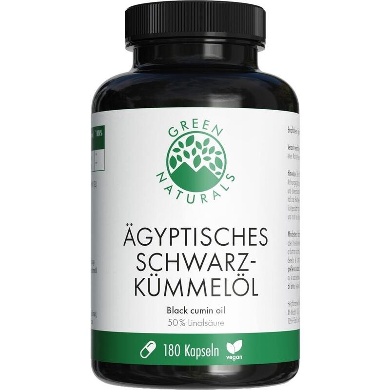 GREEN NATURALS Ägyptisches Schwarzkümmelöl Kapseln