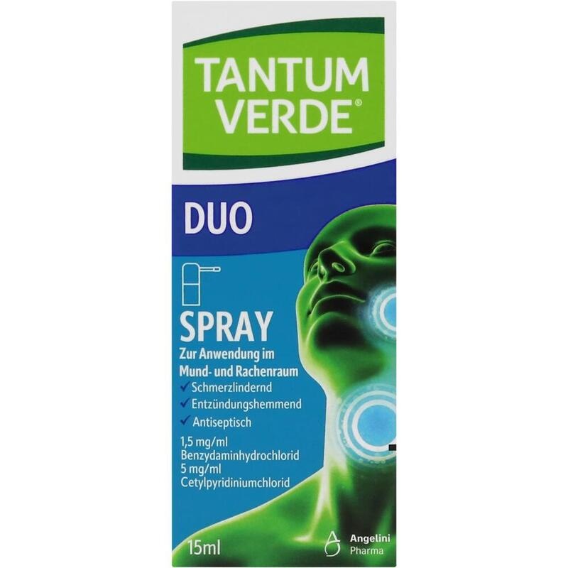 TANTUM VERDE duo 1,5mg/ml+5mg/ml Spray Anw.Mundhö.