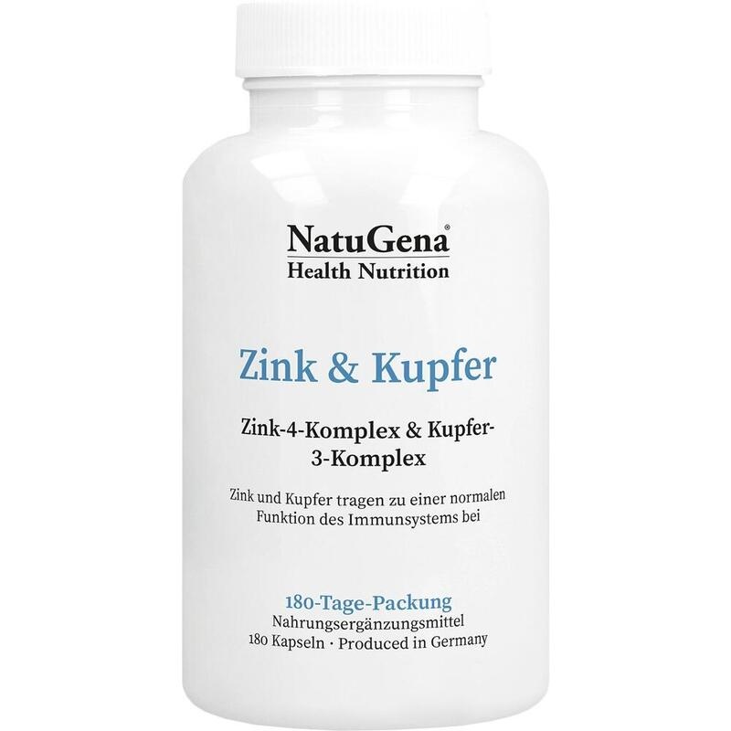 ZINK & KUPFER Komplex+gepuffertes Vitamin C Kaps.