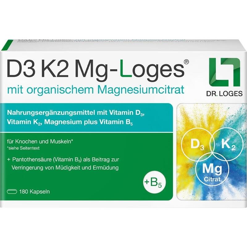 D3 K2 MG-Loges Kapseln