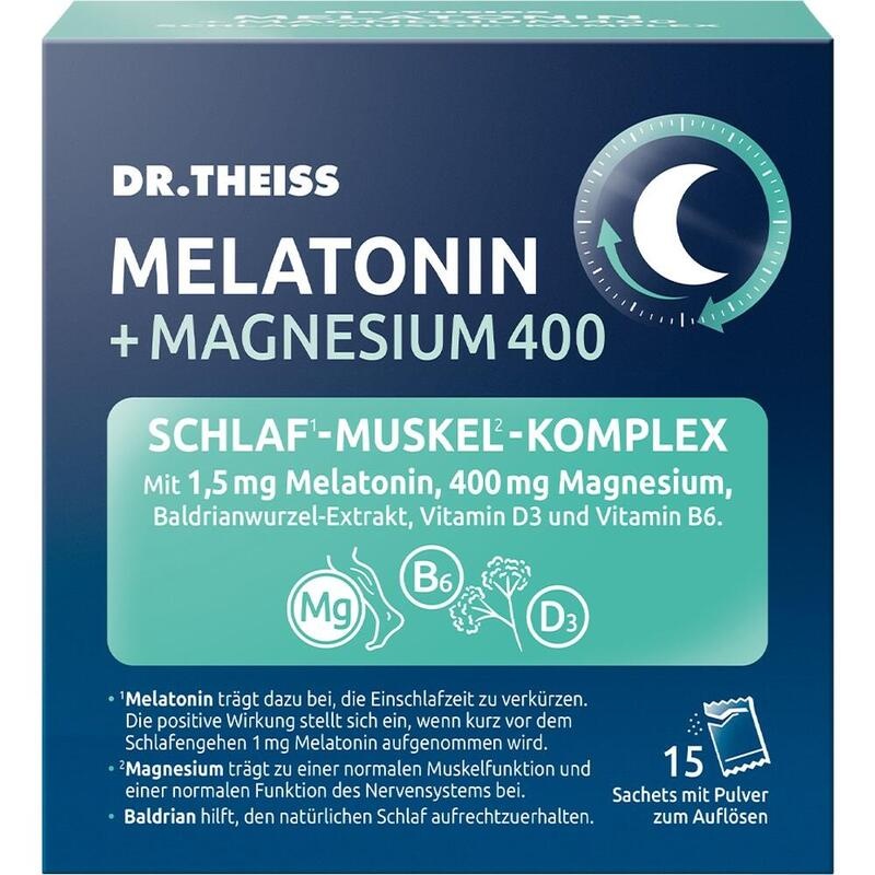 DR.THEISS Melatonin+Magn.400 Schlaf-Komplex Pulver