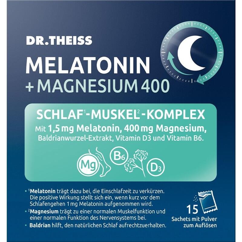 DR.THEISS Melatonin+Magn.400 Schlaf-Komplex Pulver