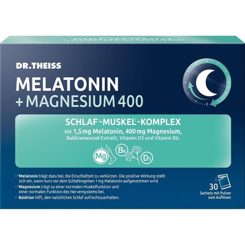 DR.THEISS Melatonin+Magn.400 Schlaf-Komplex Pulver