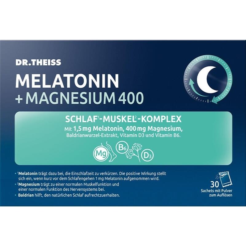 DR.THEISS Melatonin+Magn.400 Schlaf-Komplex Pulver