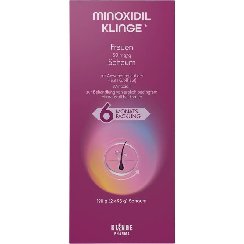 MINOXIDIL Klinge Frauen 50 mg/g Schaum
