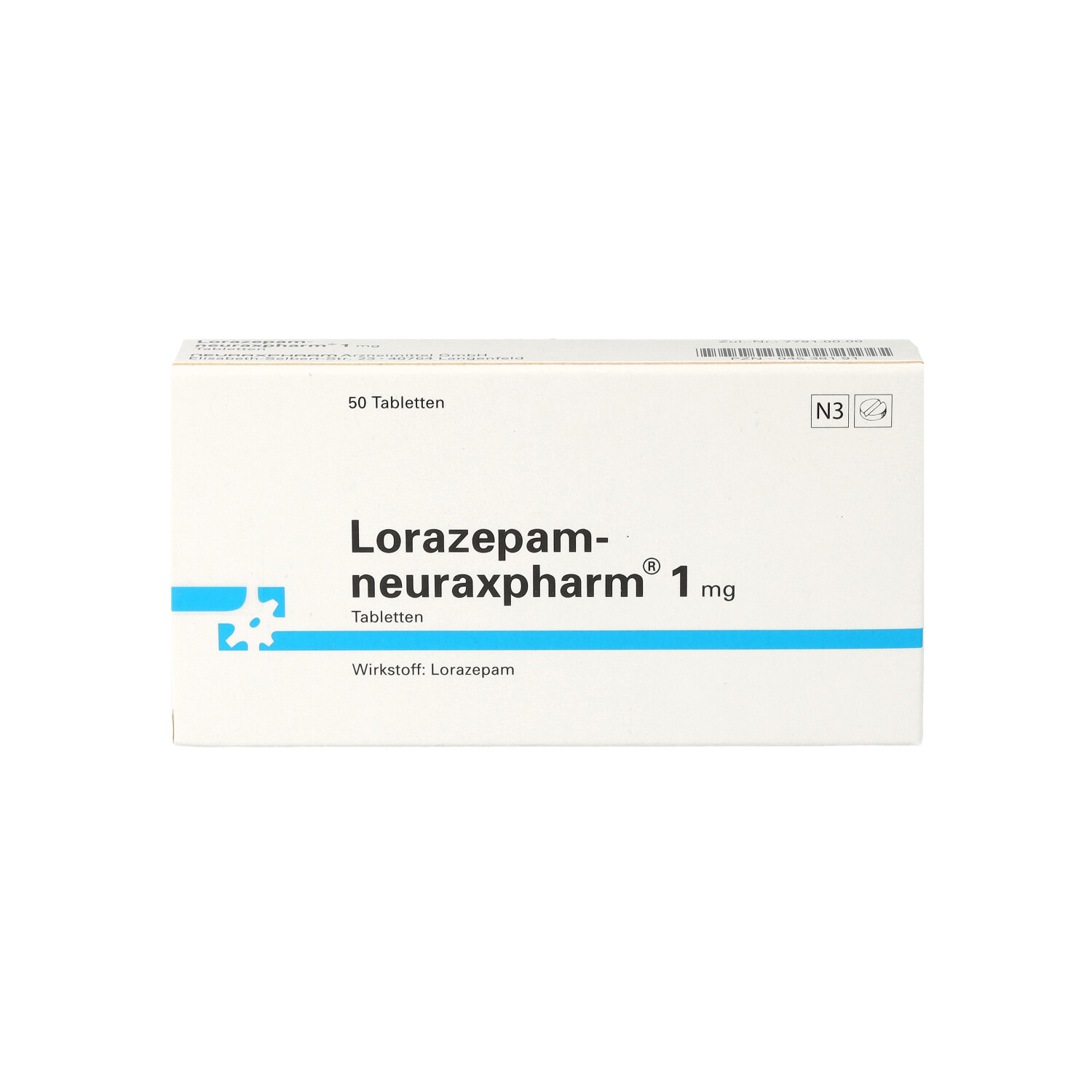 LORAZEPAM-neuraxpharm 1 mg Tabletten