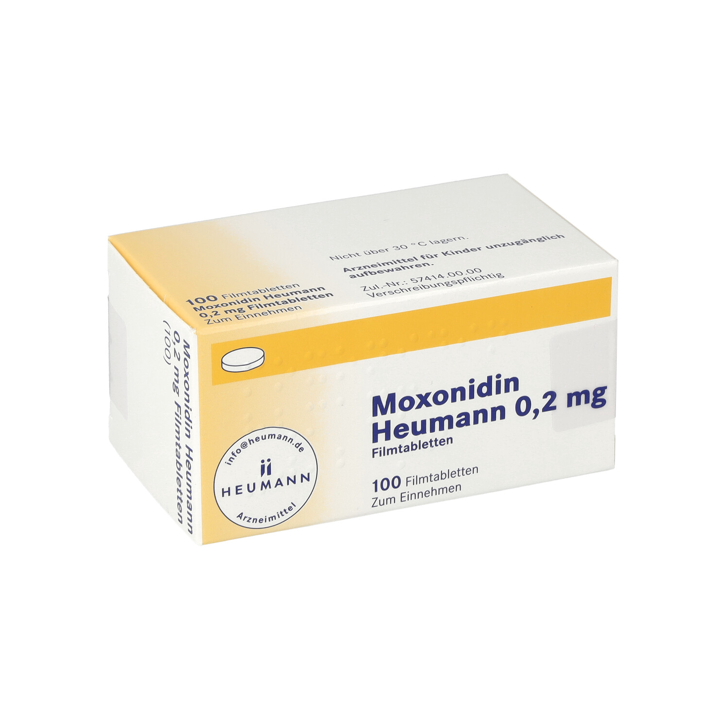 MOXONIDIN Heumann 0,2 mg Filmtabletten