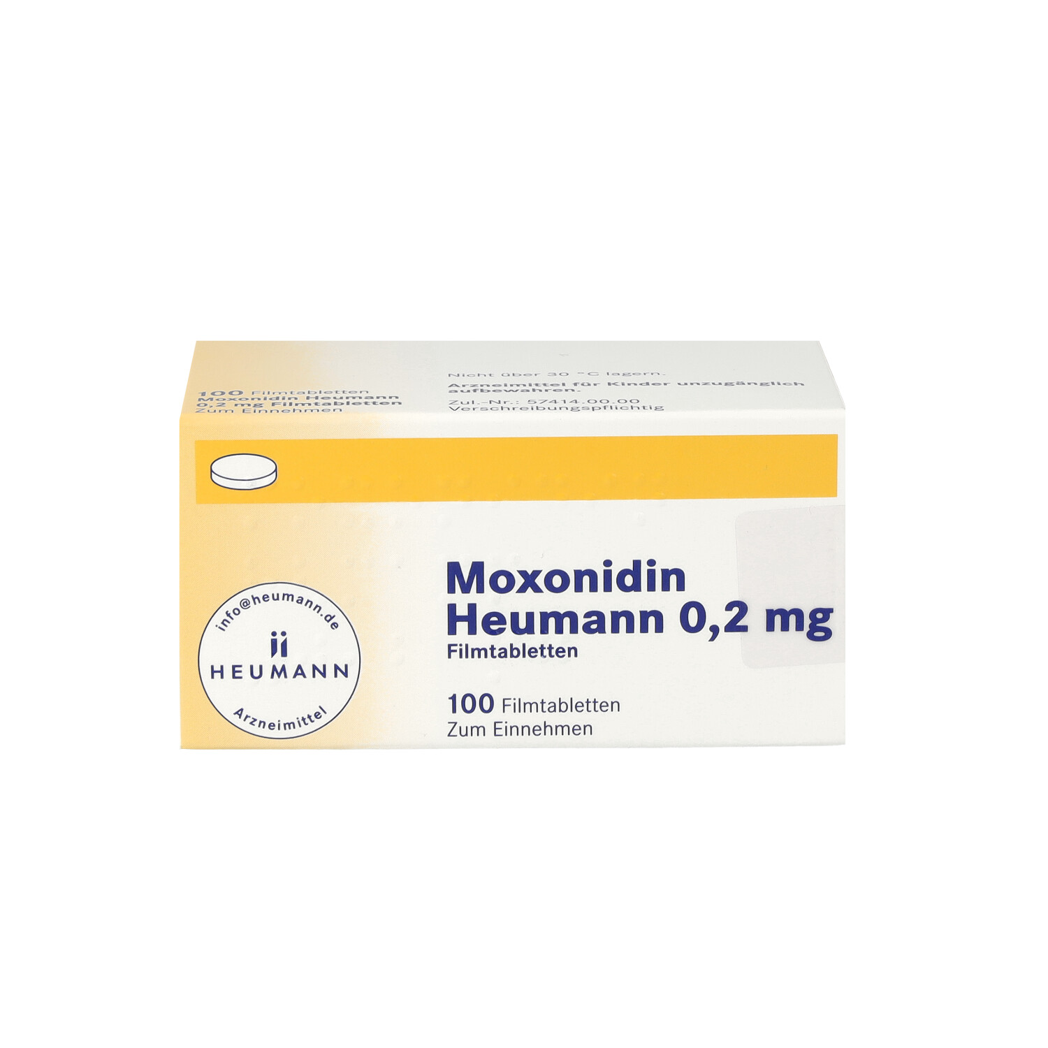 MOXONIDIN Heumann 0,2 mg Filmtabletten