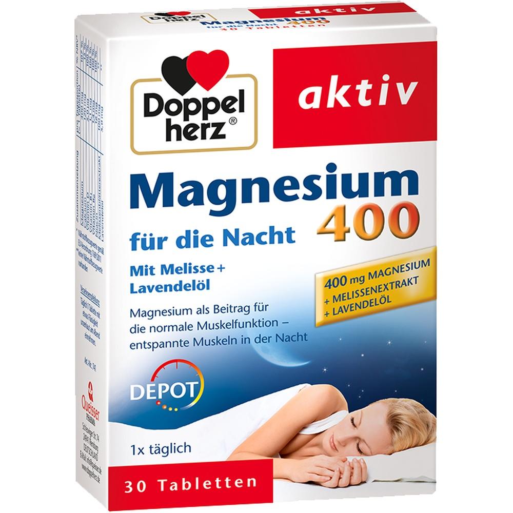 DOPPELHERZ Magnesium 400 für die Nacht Tabletten