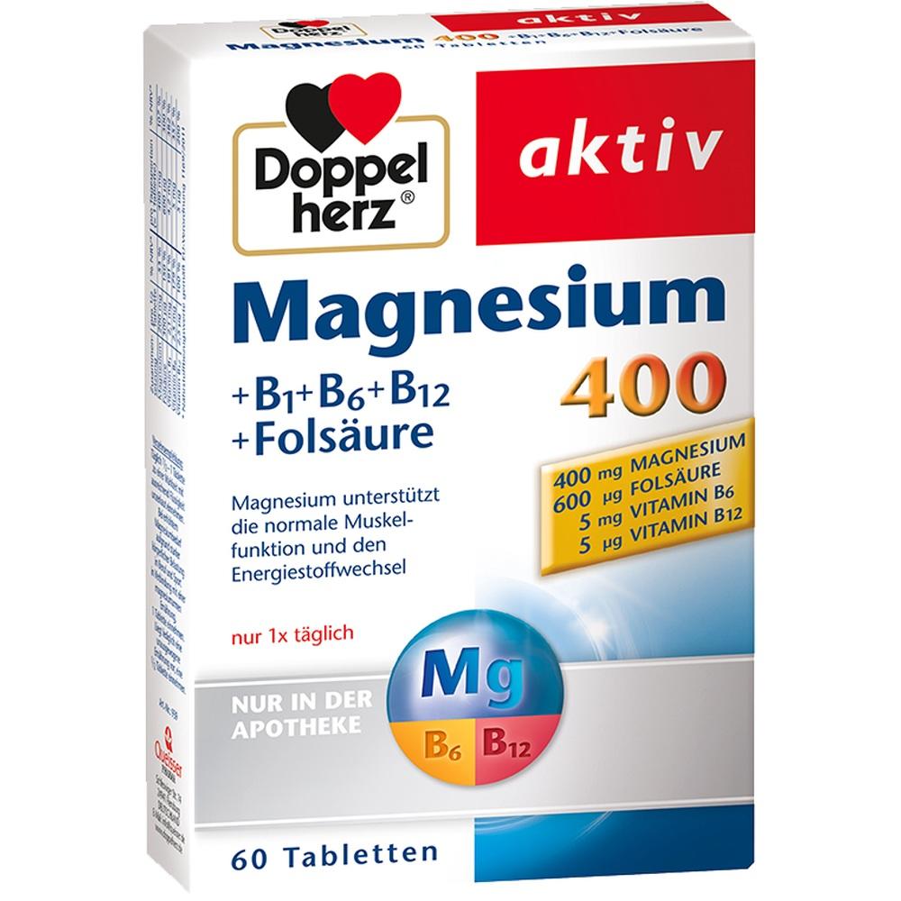 DOPPELHERZ Magnesium 400 mg Tabletten