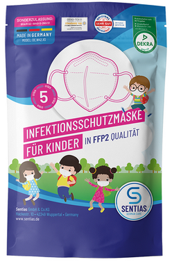 Sentias Infektionsschutzmaske für Kinder (5er Packung)