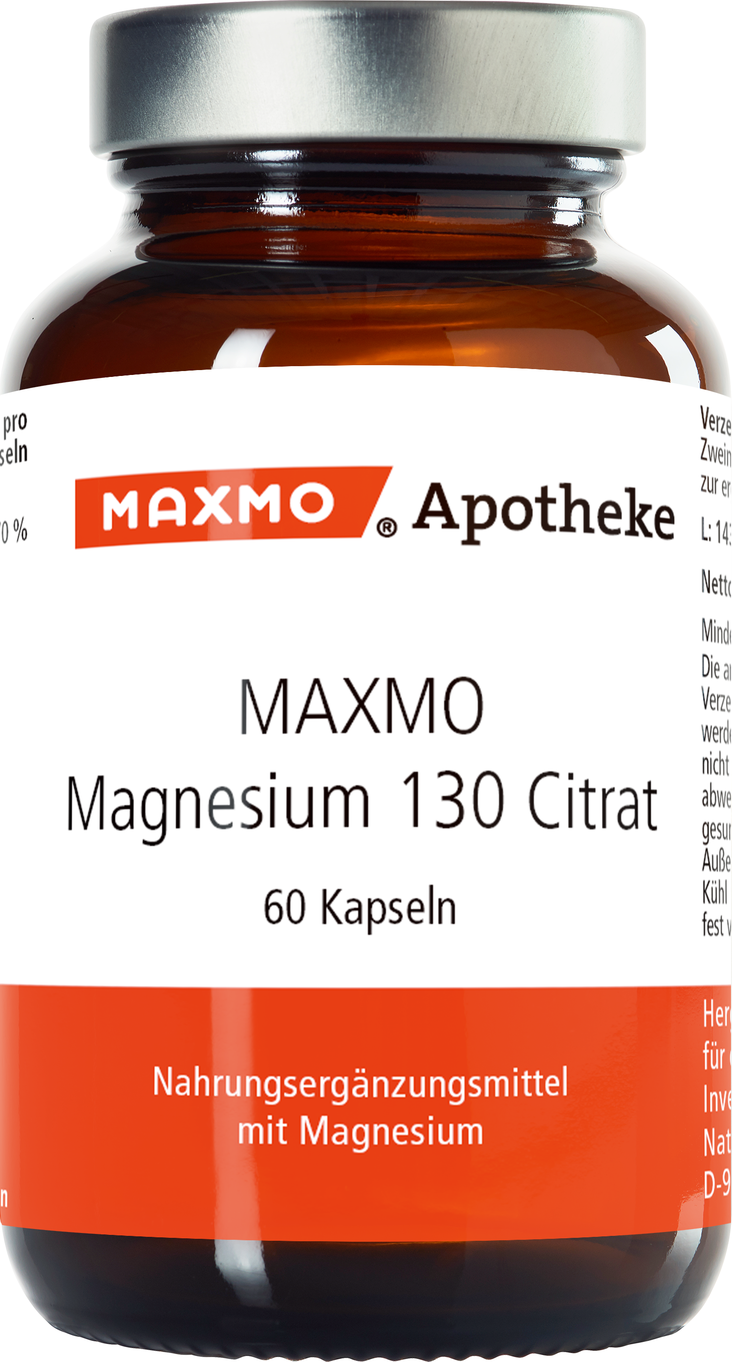 MAXMO Magnesium 130 Citrat Kapseln