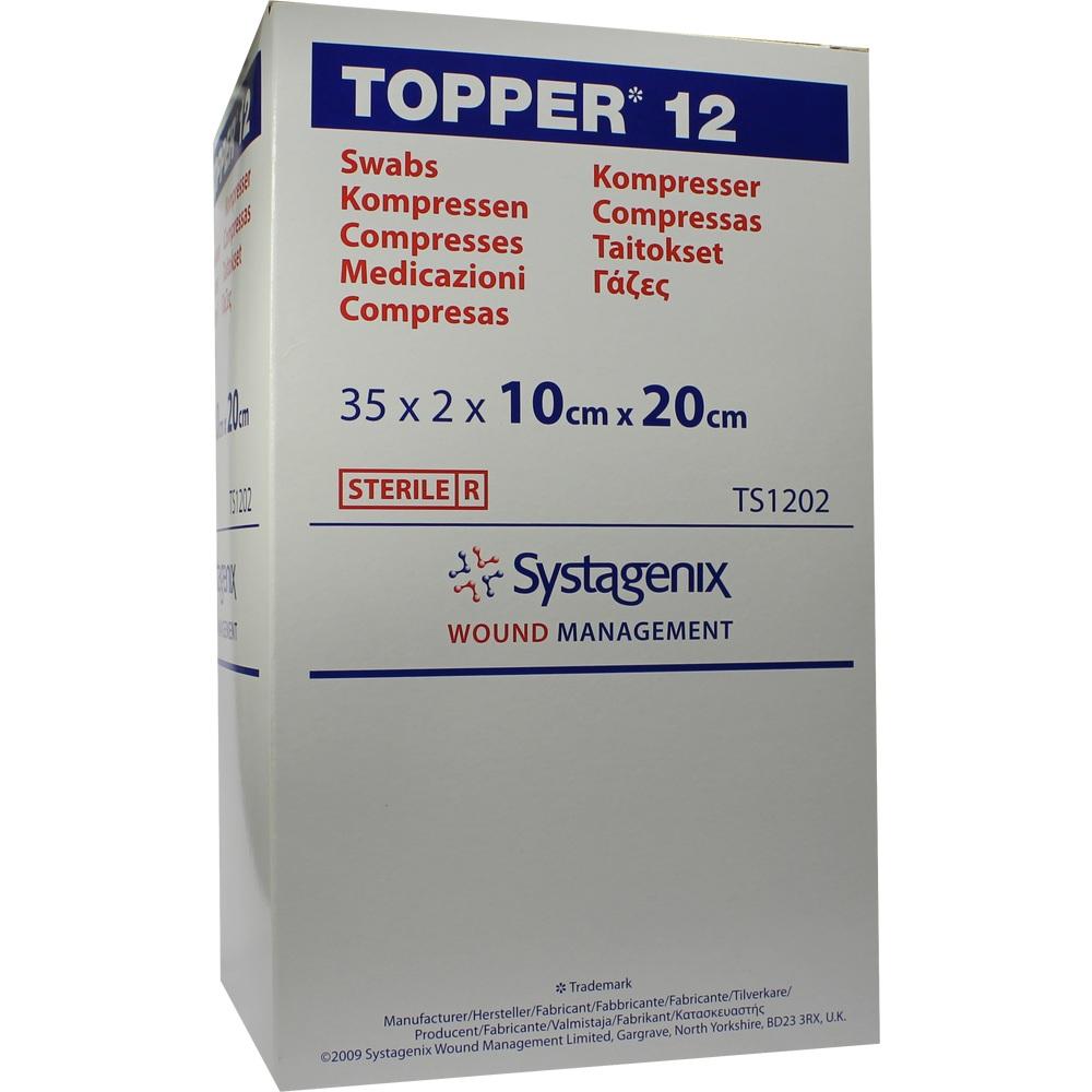 TOPPER 12 Kompr.10x20 cm steril