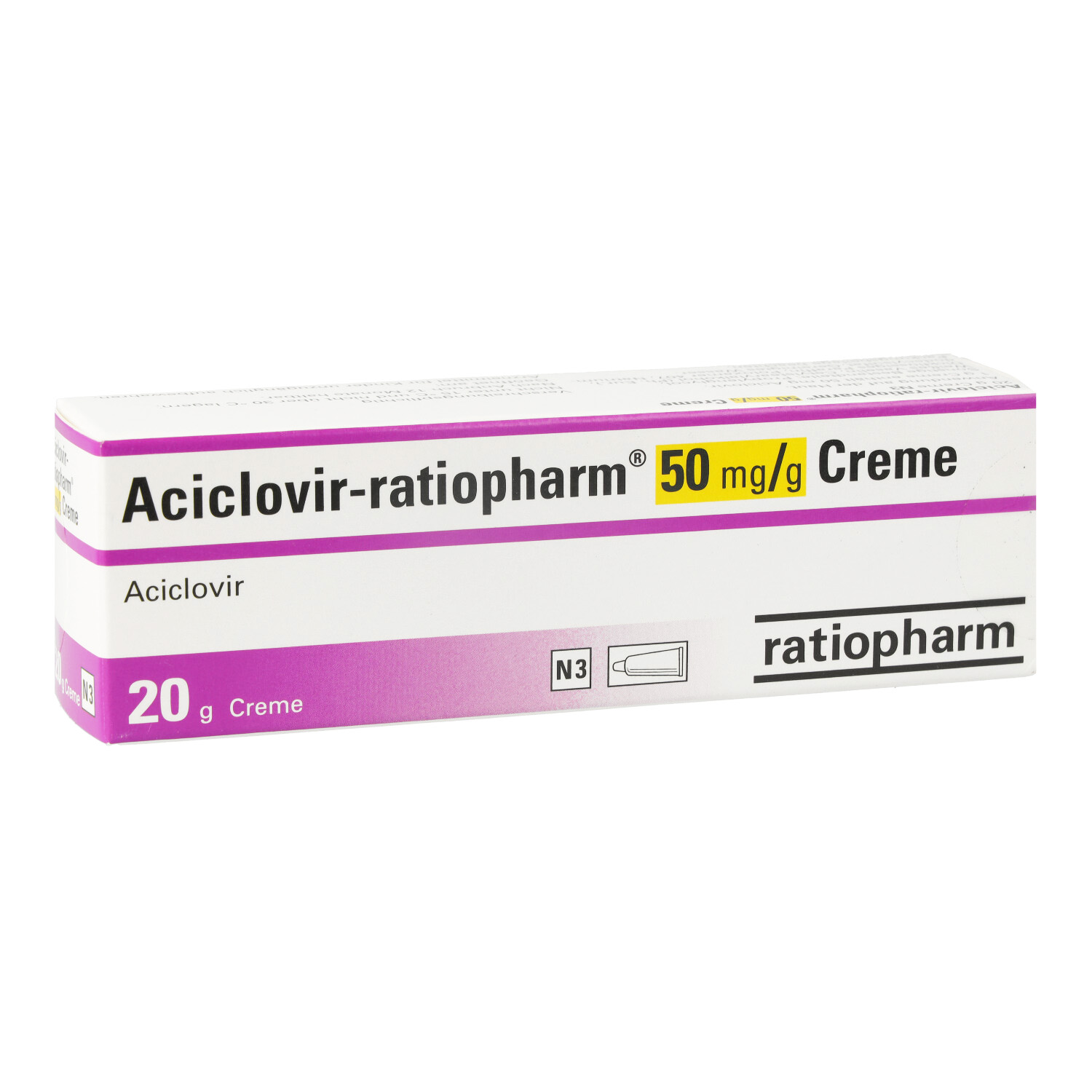 ACICLOVIR-ratiopharm 50 mg/g Creme