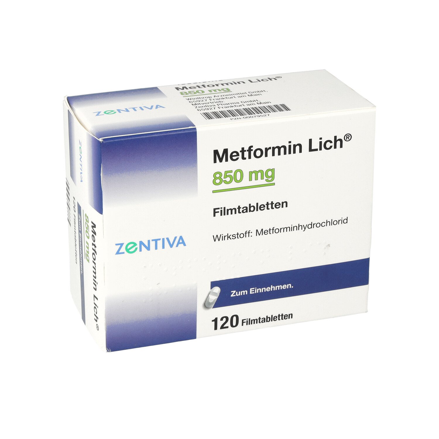 METFORMIN Lich 850 mg Filmtabletten