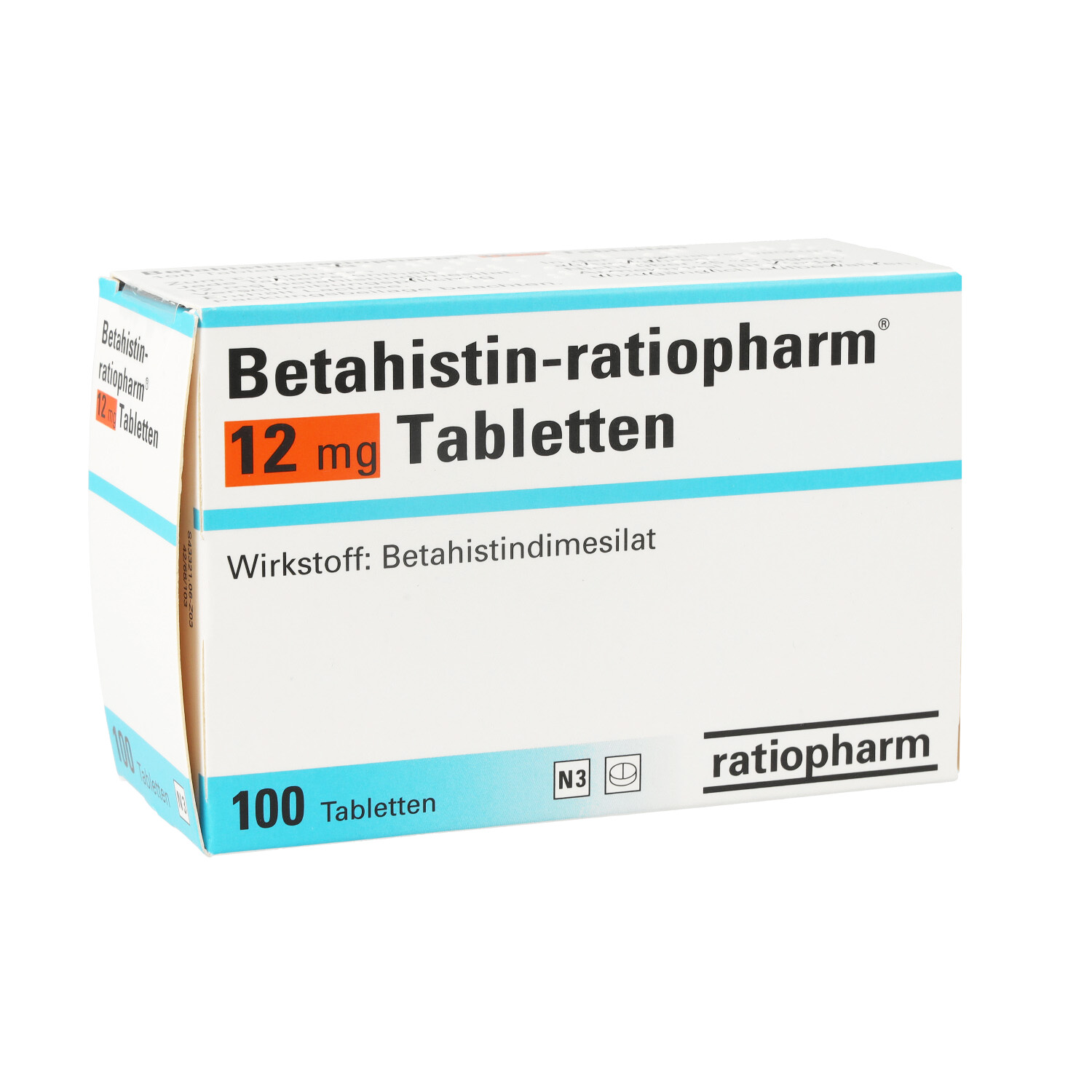 BETAHISTIN-ratiopharm 12 mg Tabletten